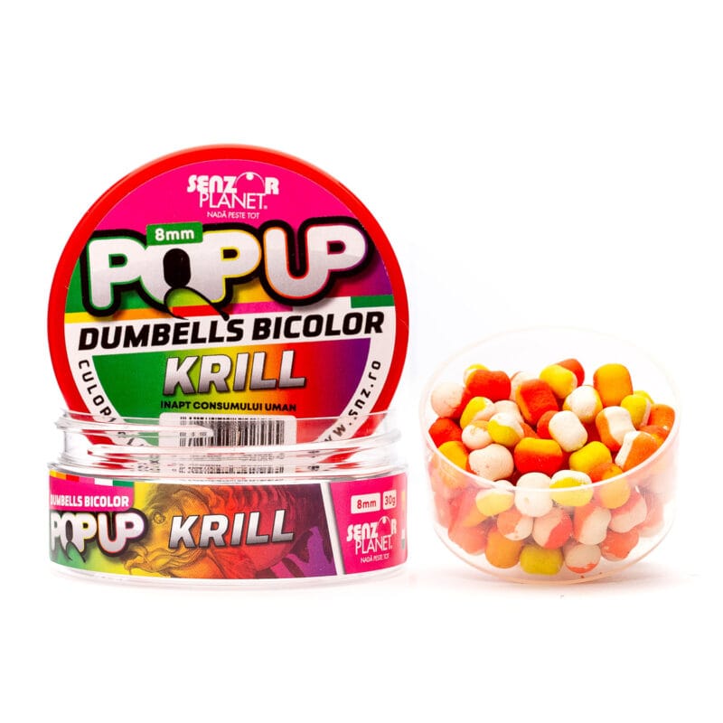 POP-UP DUMBELLS BICOLOR KRILL (MIX BICOLOR) 8mm 30g
